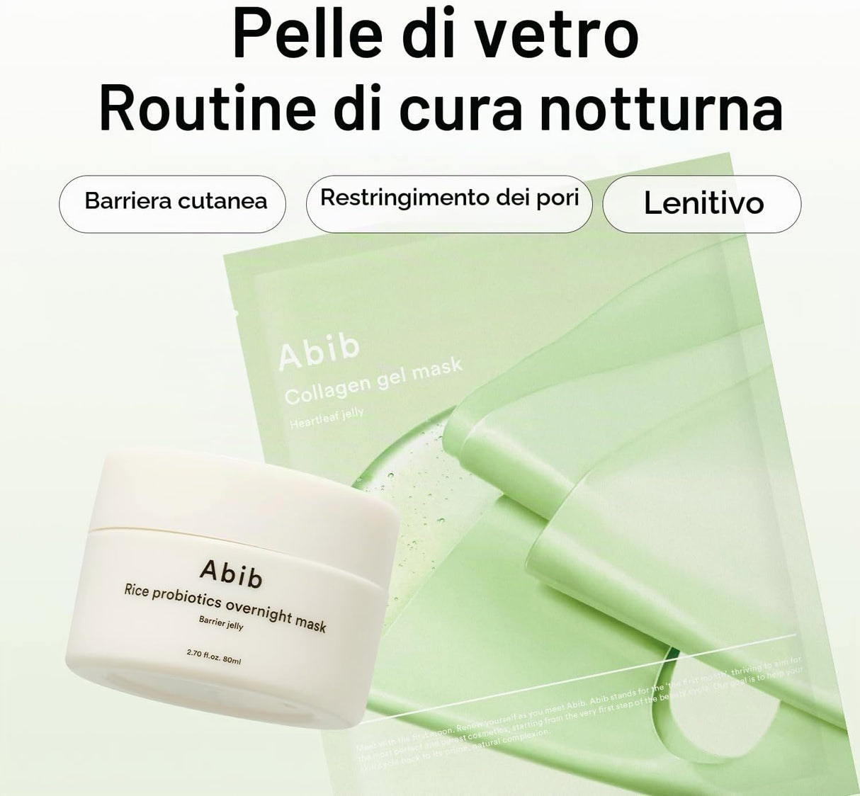 Collagen Gel Mask Heartleaf Jelly Maschera Viso in Hydrogel