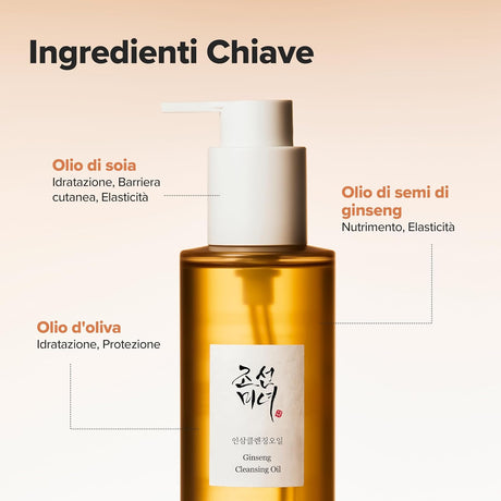 Ginseng Cleansing Oil Olio Detergente Viso al Ginseng