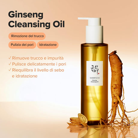 Ginseng Cleansing Oil Olio Detergente Viso al Ginseng