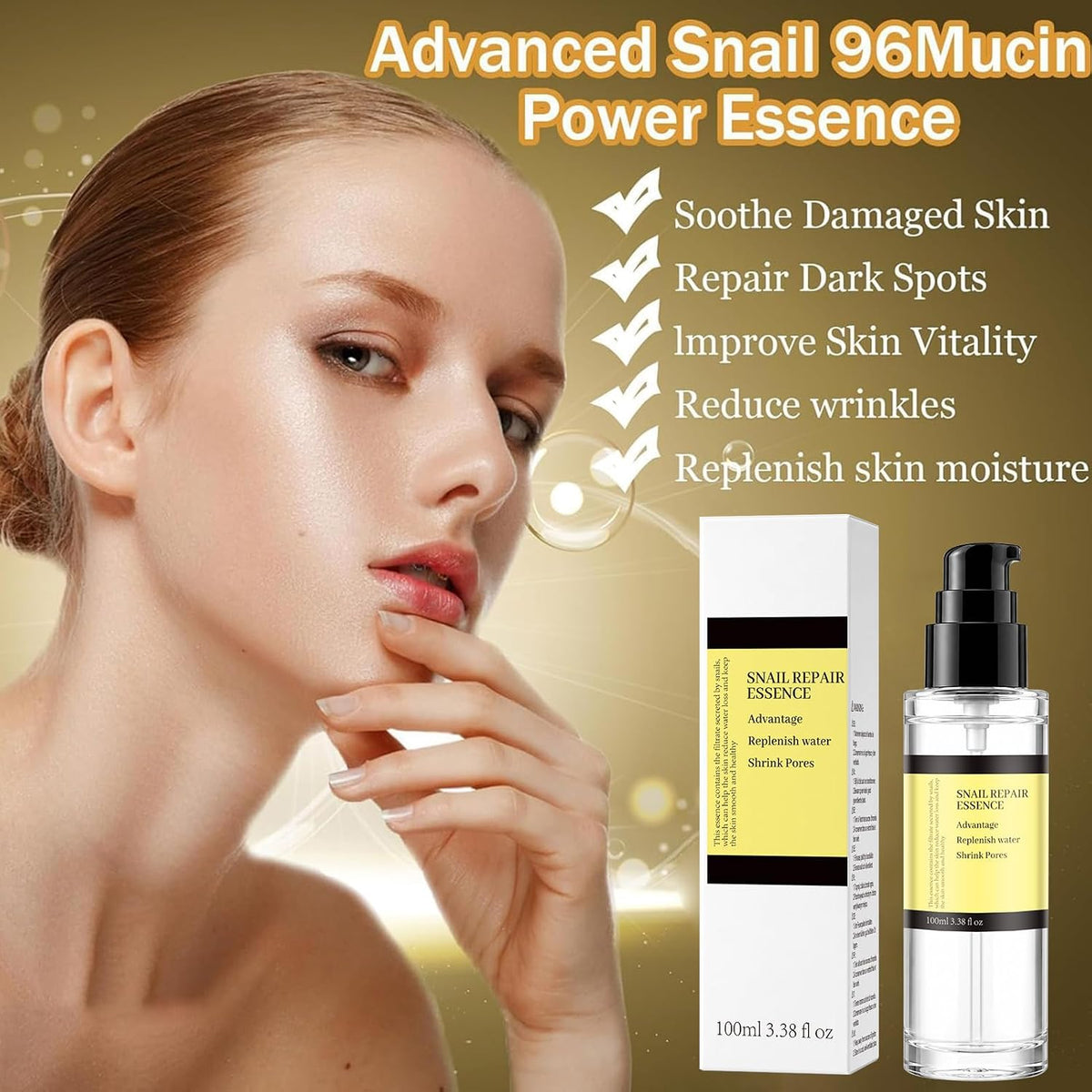Advanced Snail 96 Mucin Power Essence Essenza Viso alla Mucina di Lumaca