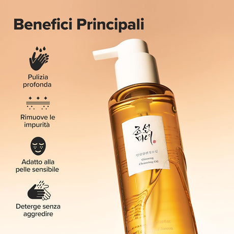 Ginseng Cleansing Oil Olio Detergente Viso al Ginseng