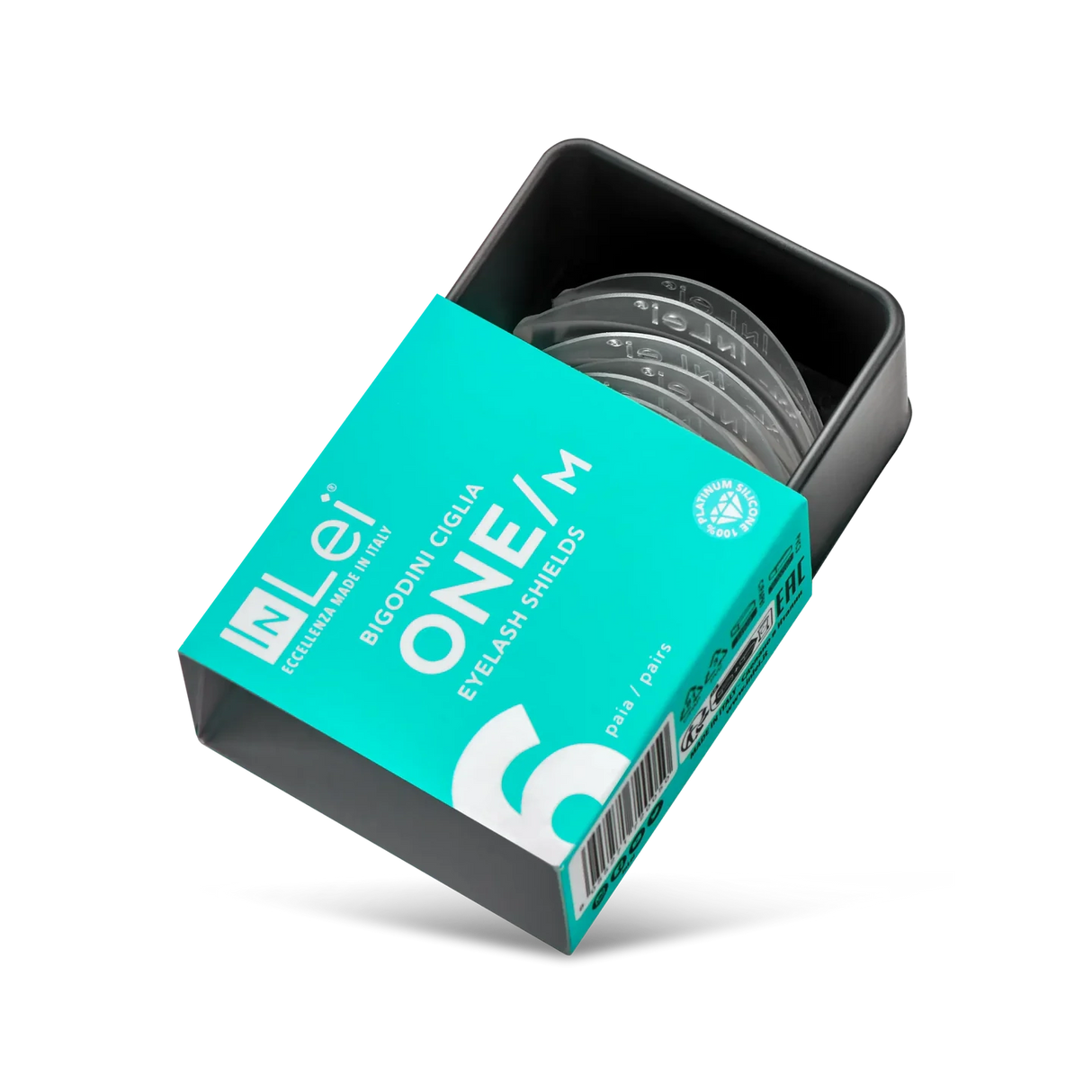 ONE M | bigodini in silicone per ciglia 6 paia