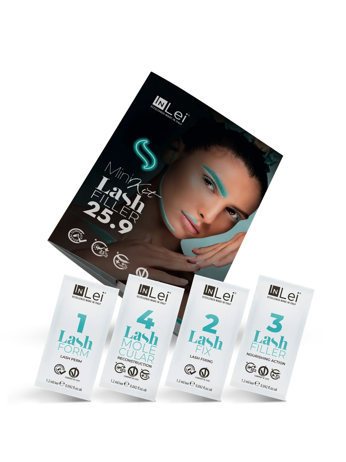 MINI KIT LASH FILLER 25.9 | laminazione ciglia 4 x 1,2 ml