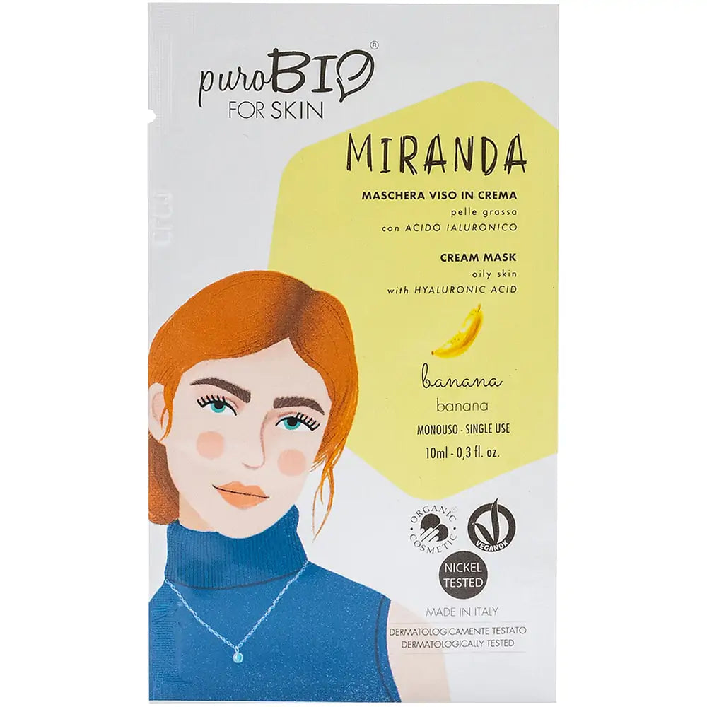 Maschera Viso in Crema Miranda Banana
