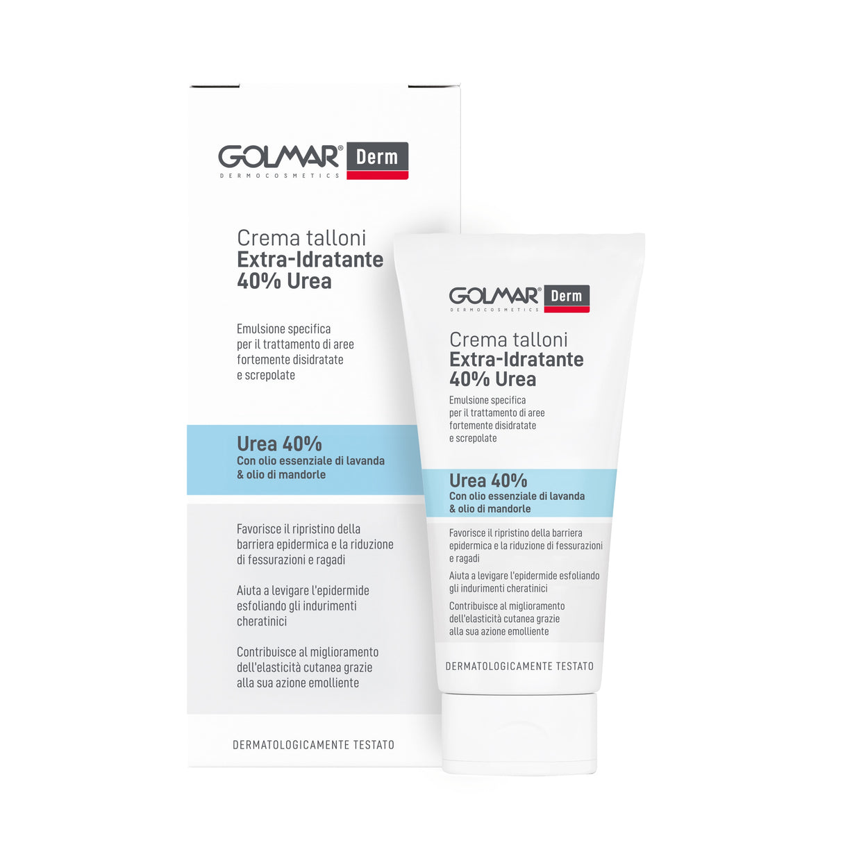 Crema Talloni Extra Idratante 40% Urea con Oli di Lavanda e Mandorle GolmarDerm 100ml