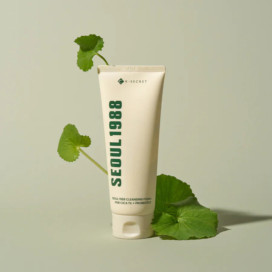 Seoul 1988 Cleansing Foam Pine Cica 1% + Probiotics Detergente Viso Schiumogeno