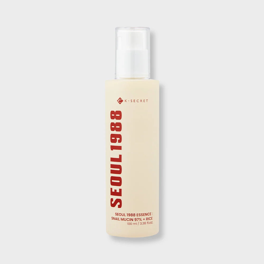 Seoul 1988 Essence Snail Mucin 97% + Rice Essenza Viso