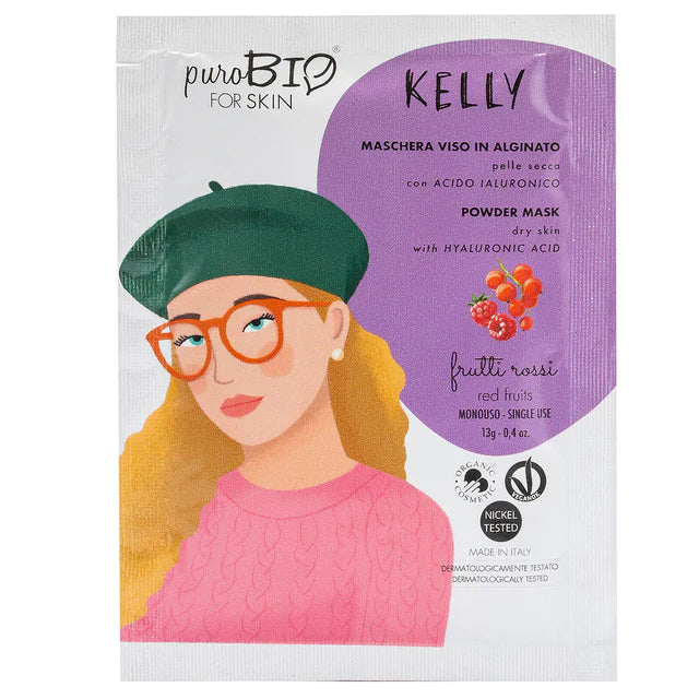 Maschera Viso Peel Off Kelly Frutti Rossi