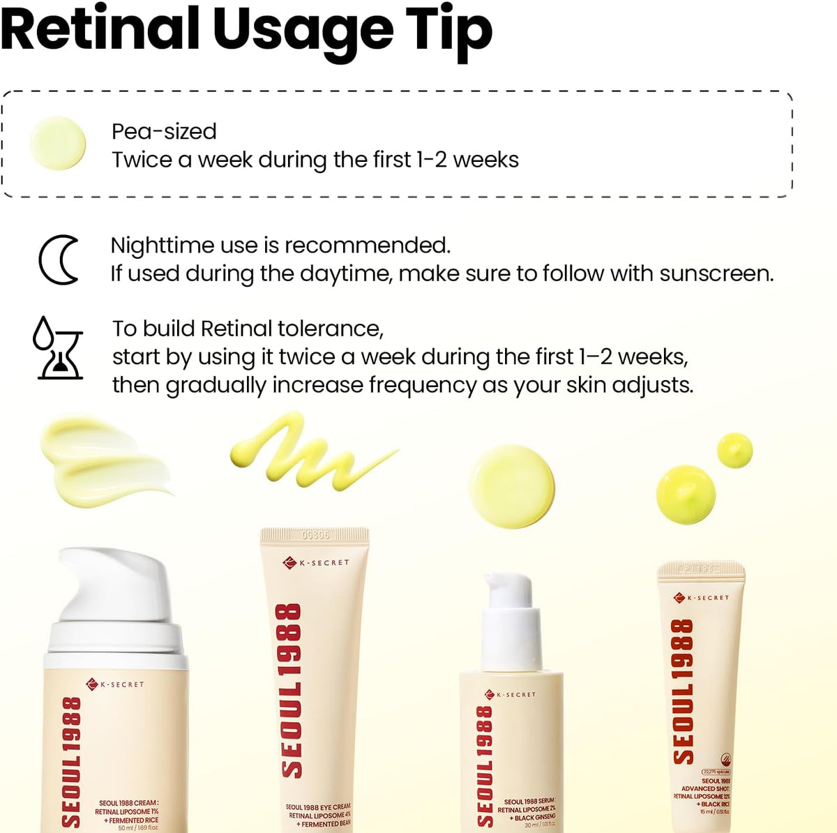 Seoul 1988 Cream Retinal Liposome 1% + Fermented Rice Crema Viso