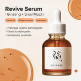 Revive Serum Ginseng + Snail Mucin Siero Viso Rimpolpante