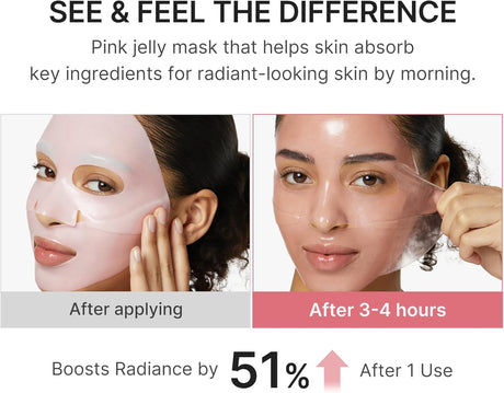 PDRN Pink Collagen Gel Mask Maschera Viso in Hydrogel