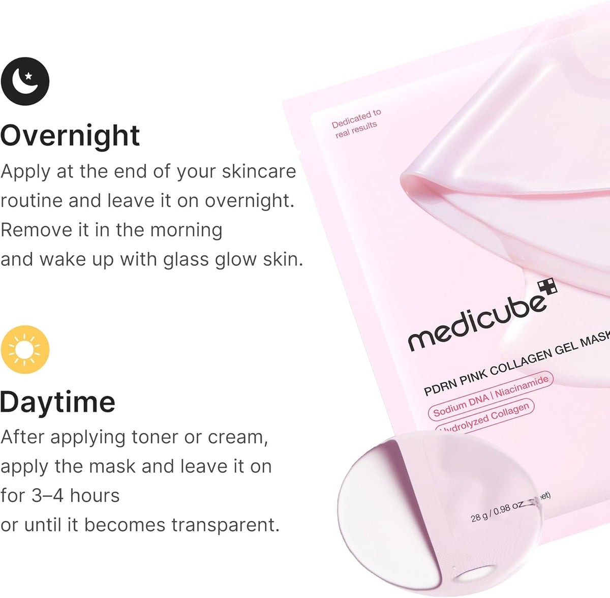 PDRN Pink Collagen Gel Mask Maschera Viso in Hydrogel