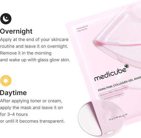 PDRN Pink Collagen Gel Mask Maschera Viso in Hydrogel