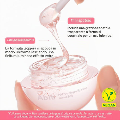 PDRN Collagen Lip Mask Glazed Jelly Maschera Labbra Idratante