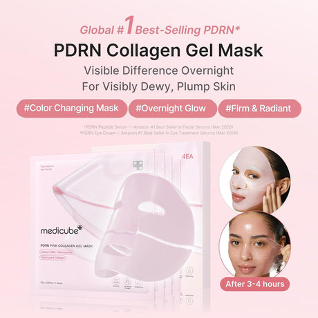 PDRN Pink Collagen Gel Mask Maschera Viso in Hydrogel