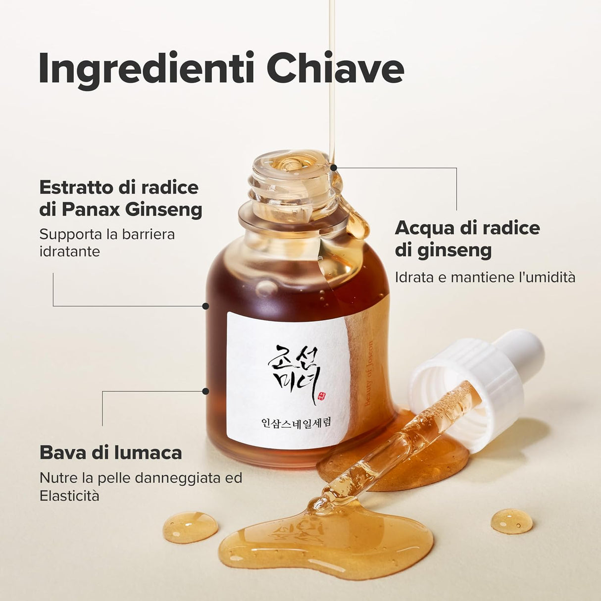 Revive Serum Ginseng + Snail Mucin Siero Viso Rimpolpante