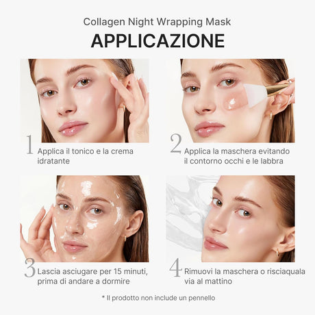 Collagen Night Wrapping Mask Maschera Notte Peel Off