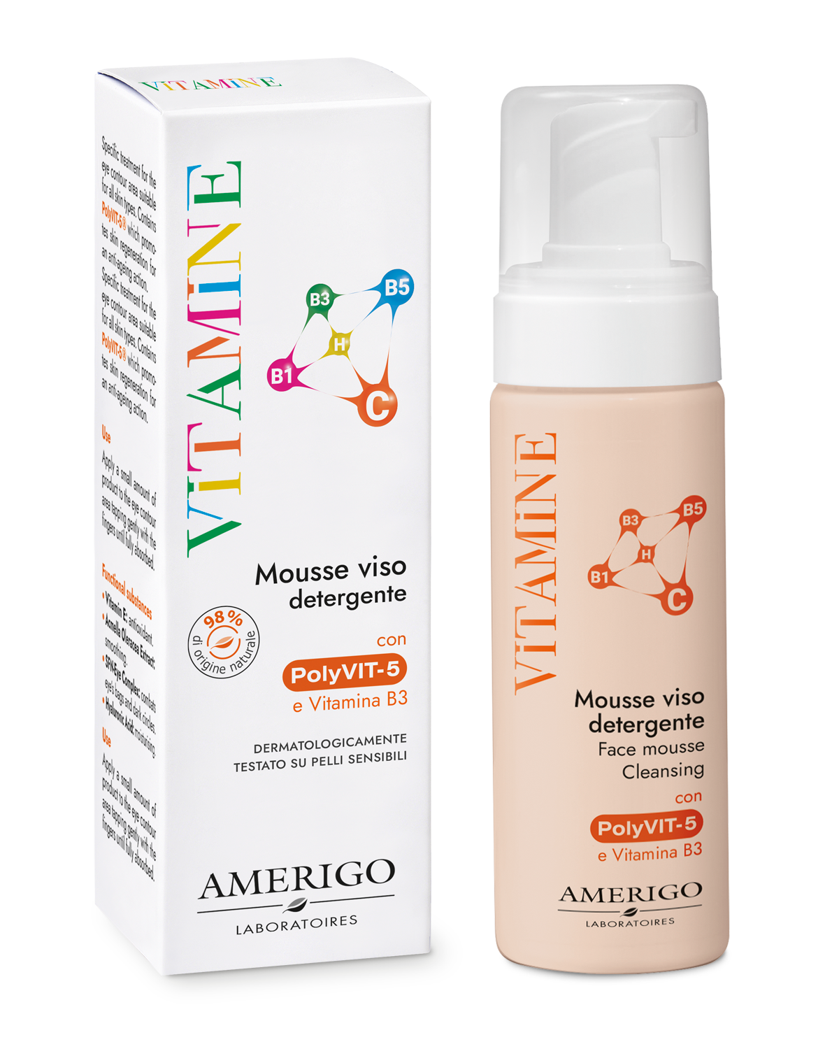 Mousse Viso Detergente Vitamine