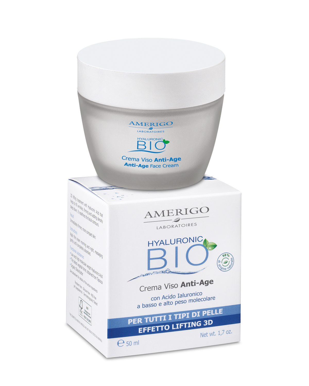 Crema Viso Anti-Age 3D Hyaluronic Bio