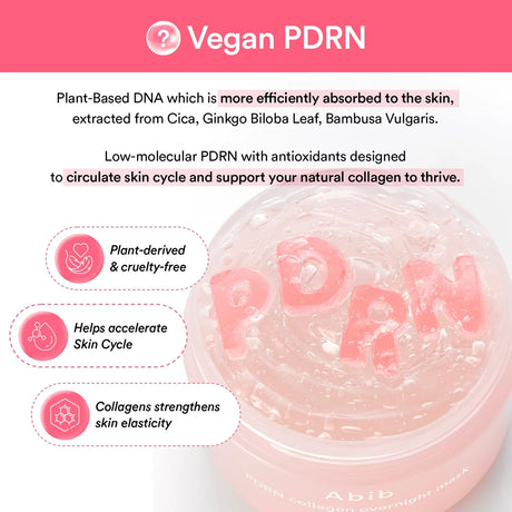 PDRN Collagen Overnight Mask Firming Jelly Maschera Notte Rassodante