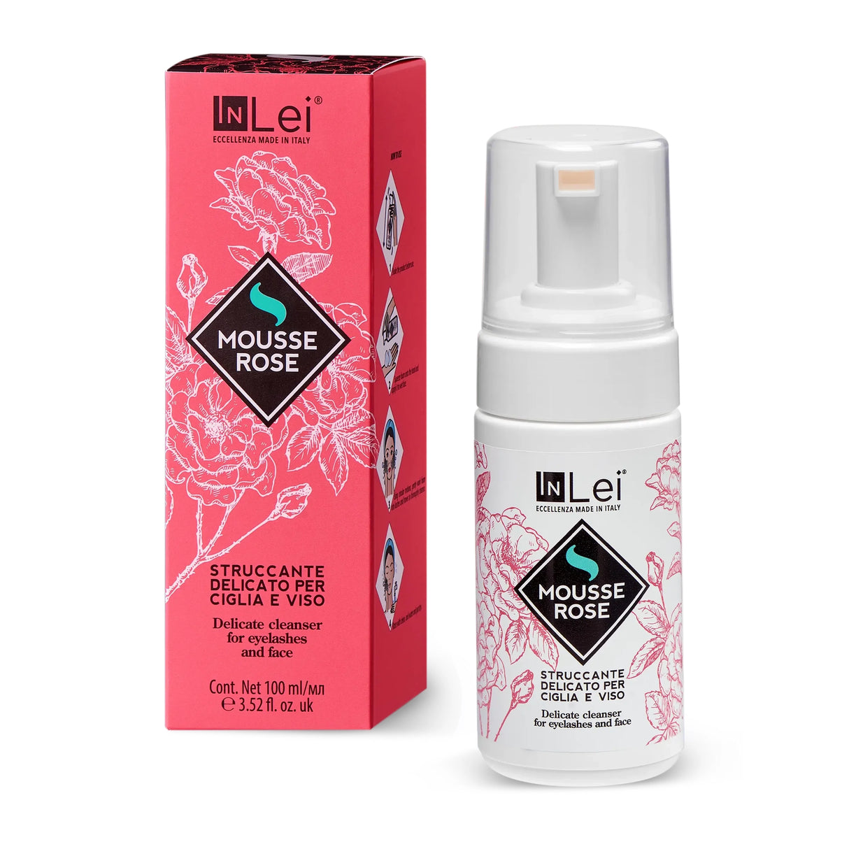 MOUSSE ROSE | struccante delicato per ciglia e viso 100ml