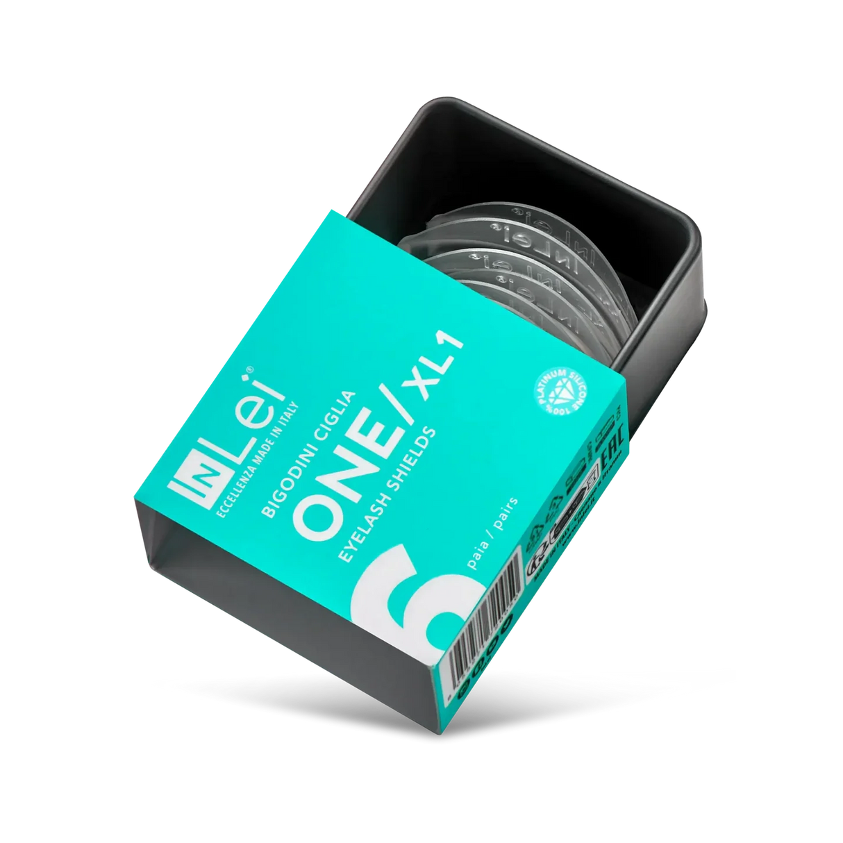 ONE XL1 bigodini in silicone per ciglia 6 paia