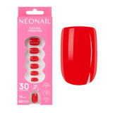Flex Gel Press Ons Bold Red Short Square
