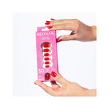 Flex Gel Press Ons Bold Red Short Square