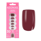 Flex Gel Press Ons Merlot Short Square