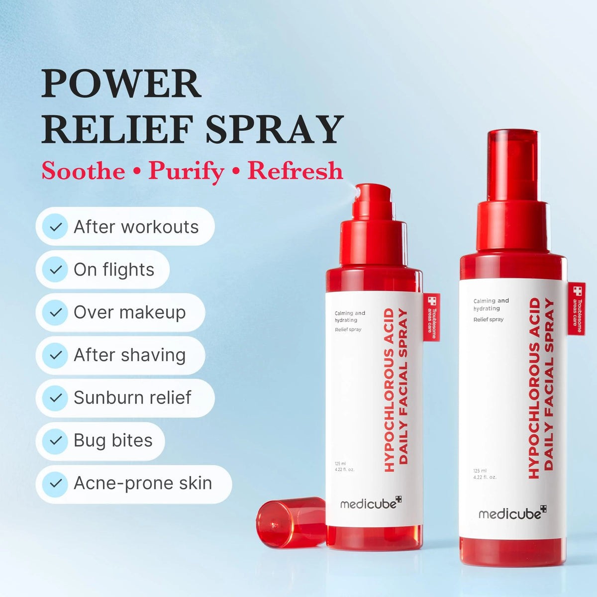 Hypochlorous Acid Daily Facial Spray Mist Viso Lenitiva