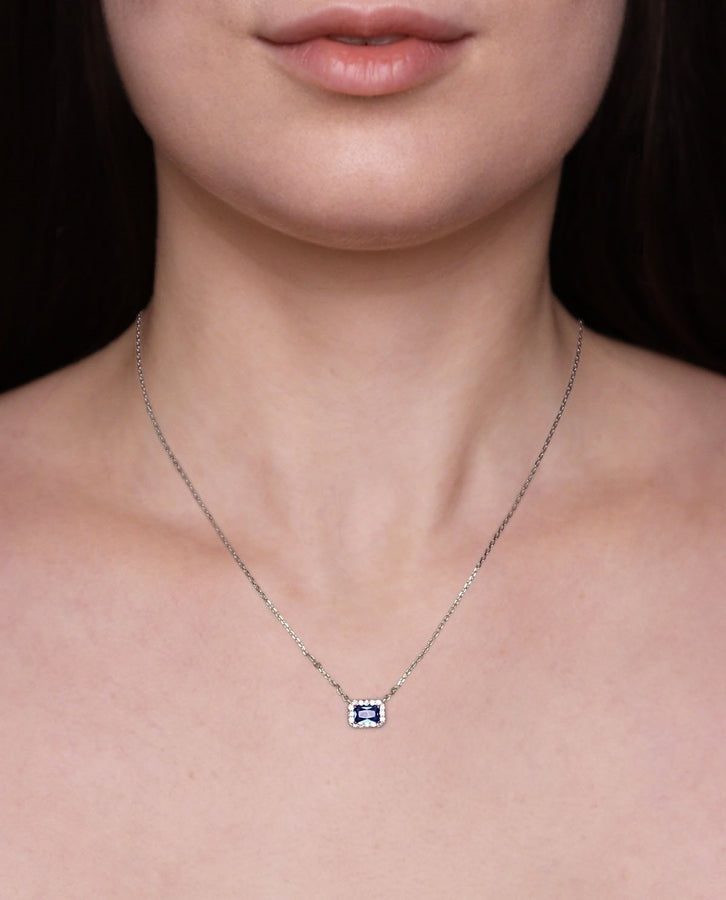 Collana Anastasia Argento Blu